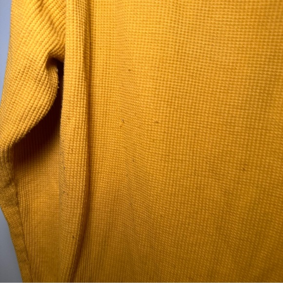 Time & Tru Mustard Yellow V Neck Long Sleeve Thermal Top size XXL - Picture 5 of 8